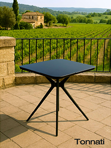 The Tonnati Table is a detachable square table Well Constructed