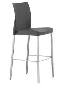 Vivanti MV Bar Stool with Plastic Seat/Back Good